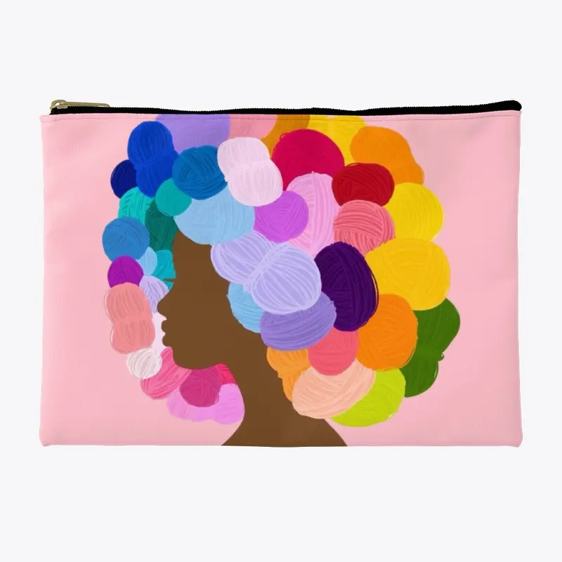 Yarn Lady Colorful Afro